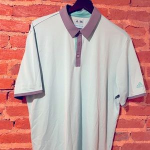 Mint Green Adidas Climacool Golf Polo